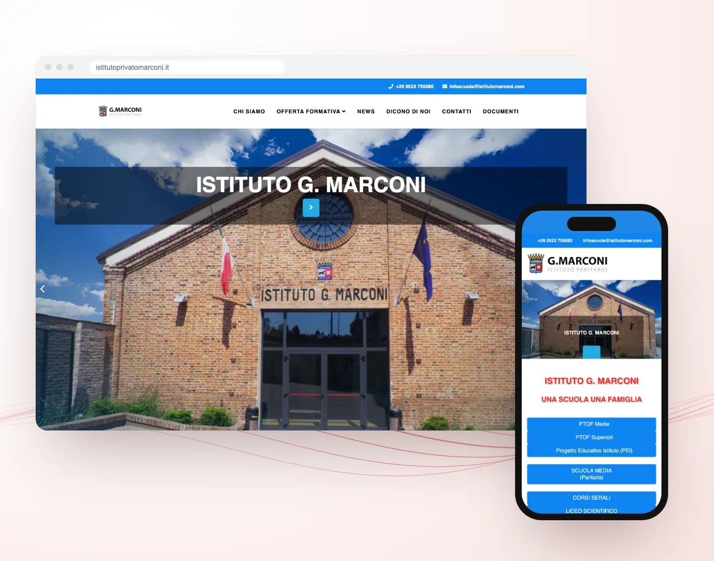 Il sito Istituto G. Marconi realizzato da GoticoWeb