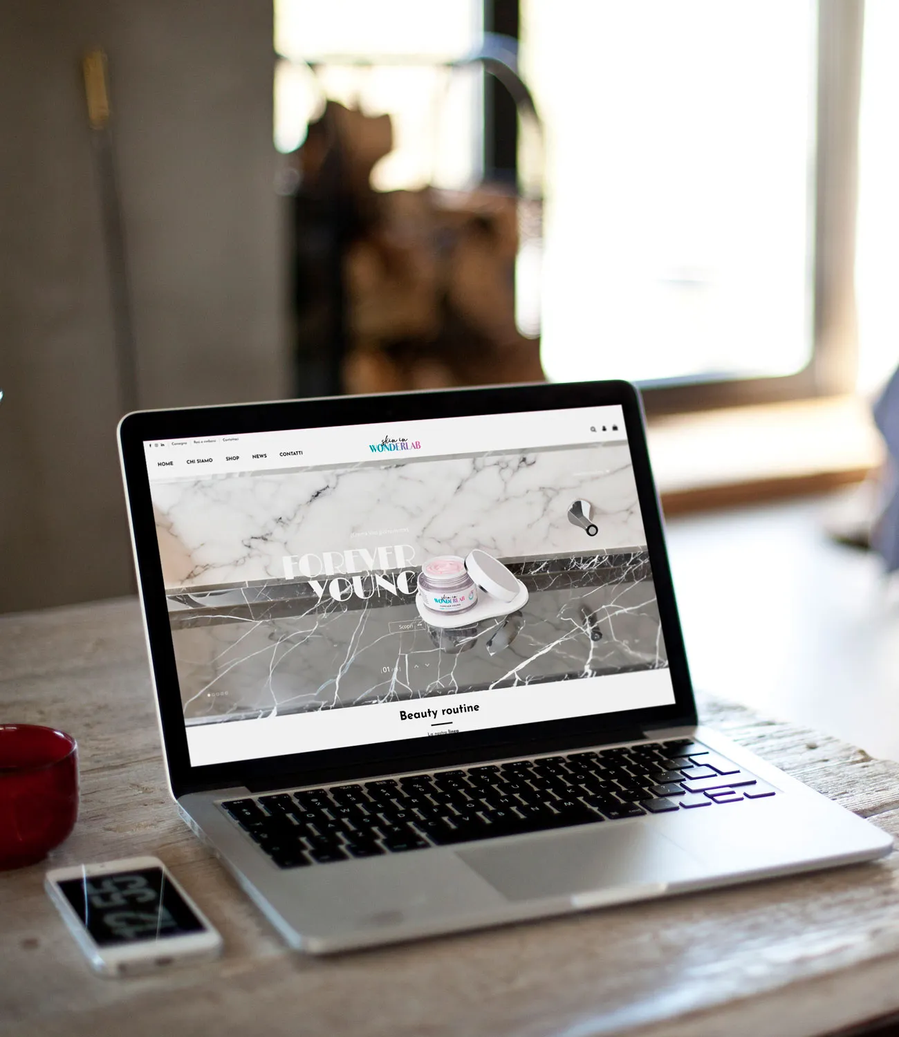 Il sito Skin in Wonderlab realizzato da GoticoWeb