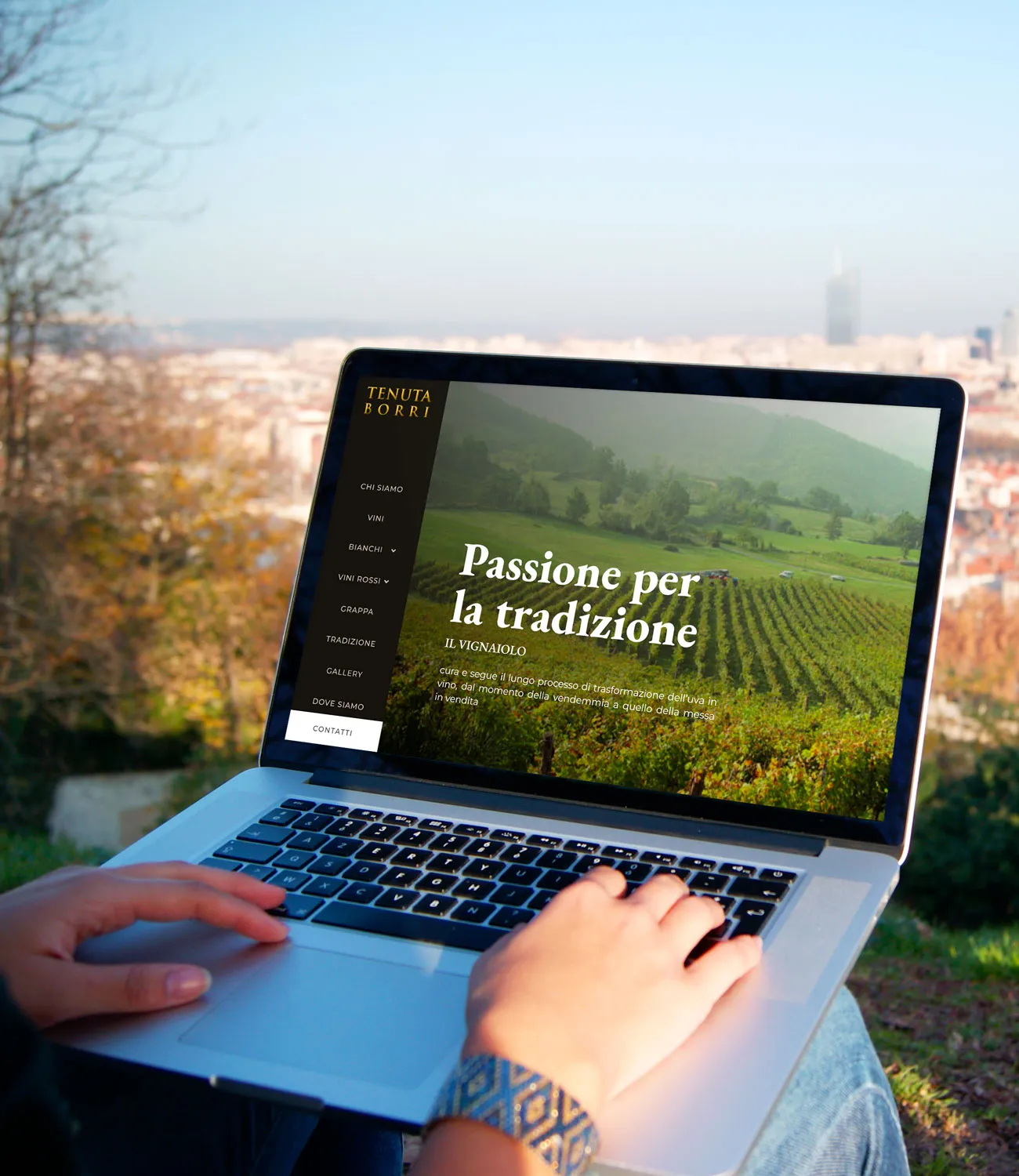 Il sito Tenuta Borri realizzato da GoticoWeb