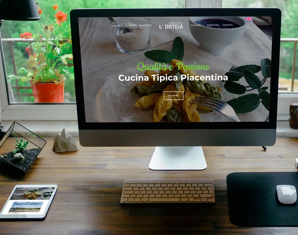 Il sito Agriturismo L'Urteia realizzato da GoticoWeb
