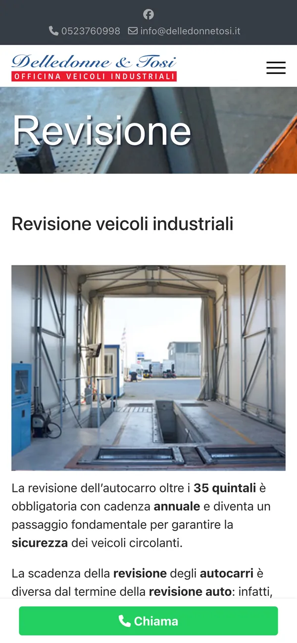 Il modulo per la richiesta di revisione visto dal telefono